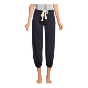 Eberjey Heather Cropped Pant Blue Deep Sea Size Small Lounge Pajamas Pj’s
